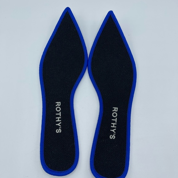 Rothys Womens 8 The Point Flats Black Knit Pointed Toe Slip On Shoes Washable - Picture 9 of 11